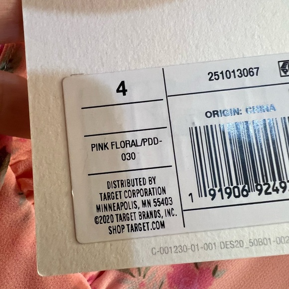 NWT Love Shack Fancy  Fleur Pink Floral Dress Women's Size 4 - Picture 12 of 16